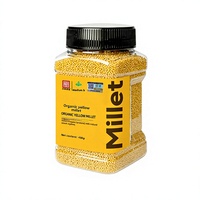 Millet jaune biologique 450g, emballé individuellement en conserve, vente en gros, fraîchement récolté, porridge céréalier corsé et parfumé