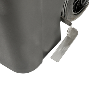 SY OEM Customized Logo 120L Industrial <strong>Wheelie</strong> <strong>Bin</strong> Outdoor Street Garbage Trash Can Pedal Mobile Grey PP Waste <strong>Bin</strong> - Product Image 5
