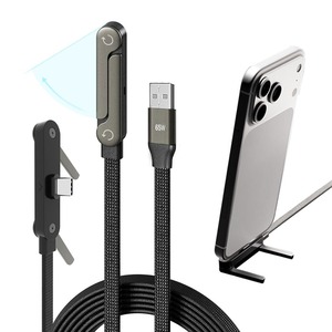 Nuevo Cable USB Tipo-C de 1.5m 5A con Carga Rápida PD, Trenzado y Blindado de Nailon, para Teléfonos Móviles, para iPhone, para <span class=keywords><strong>Samsung</strong></span> - Product Image 2