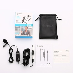 Microphone cravate à condensateur miniature BOYA BY-M1 pour podcast, omnidirectionnel, filaire, pour vlog, interview téléphonique, enregistrement sur appareil photo reflex numérique - Product Image 2