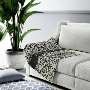 Custom Print Ghost Velveteen Minky <strong>Blanket</strong> Black and White <strong>Halloween</strong> <strong>Blanket</strong> - Product Image 3