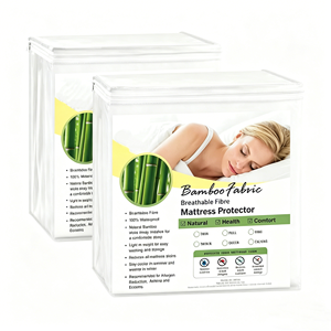 Protecteur <span class=keywords><strong>de</strong></span> matelas imperméable <span class=keywords><strong>anti</strong></span>-punaises <span class=keywords><strong>de</strong></span> <span class=keywords><strong>lit</strong></span> en tissu éponge en fibre <span class=keywords><strong>de</strong></span> bambou OEM Tex-Cel - Product Image 1