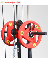 Station de musculation murale Dinuo Home Gym avec poulie simple, machine à tirer vers le bas et à ramer, équipement d'entraînement complet