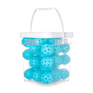 Juego de 24 Pelotas de Pickleball Luminosas de TPE de 74 mm con 40 Orificios para Entrenamiento - Product Image 2