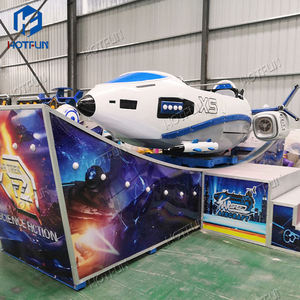 Manège Voiture Volante pour Adultes et Enfants - Équipement de Parc d'Attractions Extérieur avec Construction en Fibre de Verre et 7 Sièges - Product Image 4