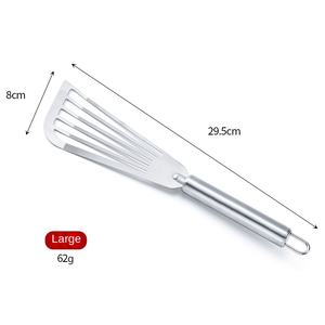 Espátula para Hamburguesas de Acero Inoxidable DFT01, Tamaño Pequeño y Grande, Espátula Metálica Antiadherente de Acero Inoxidable 304 para Pescado, para Cocinar - Product Image 5