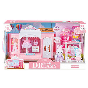 Jouets de boutique de beauté pour <span class=keywords><strong>enfants</strong></span>, ensemble de poupées lapin, meubles de maison, boutique de mariée, jeu préscolaire - Product Image 1