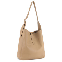 Sac Hobo Femme en Cuir Grainé, Sac à Main Bandoulière, Sac Seau avec Sangle Réglable et Pochette Amovible, 6 Couleurs, Vente en Gros, Personnalisation OEM, Fabrication en Usine