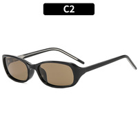 Lunettes de soleil carrées rétro TR90, protection UV400, simples et polyvalentes, pour femmes, pour un look sans maquillage