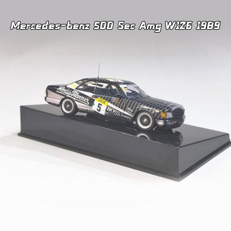 Autoart 1/43 Diecast 500 SEC AMG W126 1989 - Race Car Model