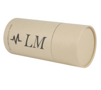 Boîte d'emballage pour café en papier cylindrique personnalisée, gaufrage, laminage mat, revêtement UV, matériaux recyclés, carton kraft personnalisé