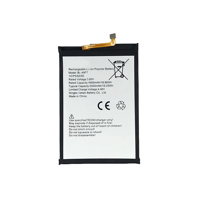 Infinix Tecno Phone Li-polymer Battery BL-49FT 5000mAh Original Replacement Battery-Stock