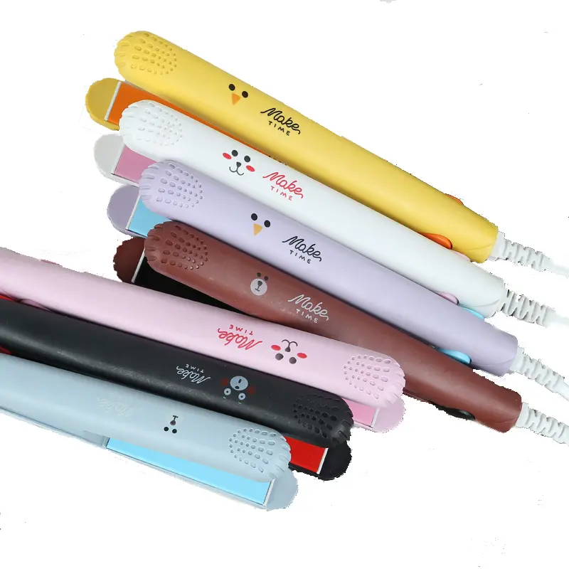 HOMME HM713 Colorful Cute Portable Mini Hair Straightener Flat Iron for Travel