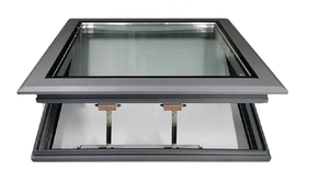 Puits de lumière extérieur/intérieur style villa en alliage d'aluminium avec toit vitré occultant, coupe-vent et design minimaliste - Product Image 3