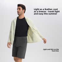 Leichte Sonnenschutzjacke für Herren Sommerjacken für Männer Sonnenschutzjacke mit Reißverschluss zum Laufen und Reisen