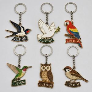 Porte-clés personnalisés en gros, porte-clés oiseaux en vol, cadeaux promotionnels pour les organisations de protection animale, souvenirs de faune sauvage - Product Image 1
