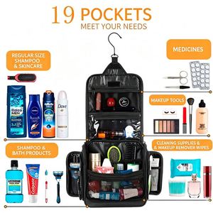 New Large-Capacity Waterproof Zipper Nylon Hanging for Bag | Portable Cosmetic Bag Wet-Dry Separation | Unisex <b>Travel</b> <b>Wash</b> - Product Image 5
