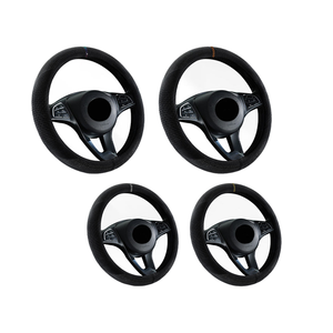 Xiangta Sports-Style cuir <span class=keywords><strong>volant</strong></span> <span class=keywords><strong>couvre</strong></span> drôle automobile diamant moelleux voiture accessoires - Product Image 1