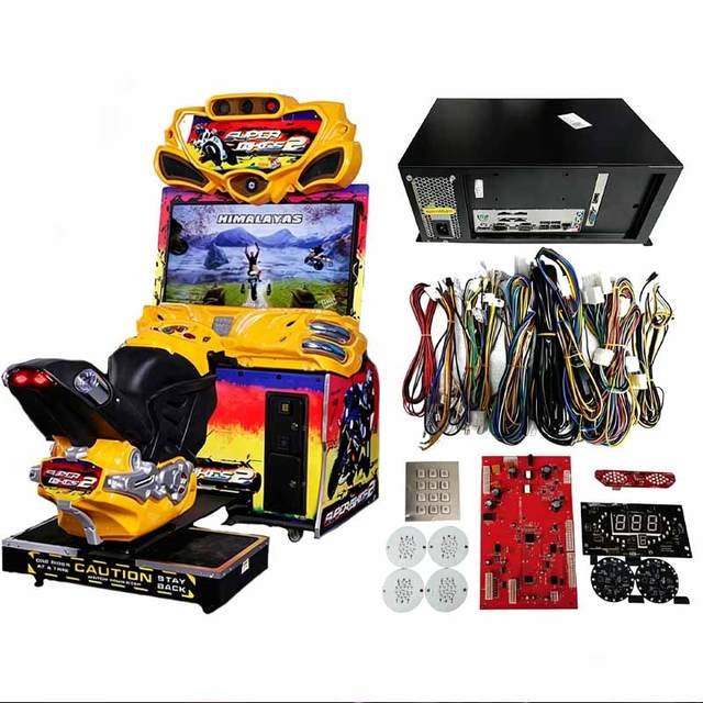 Coin Operated Indoor FF Super Bike Simulator Racing Game Kits Spare Parts for Children Racing Game Machine