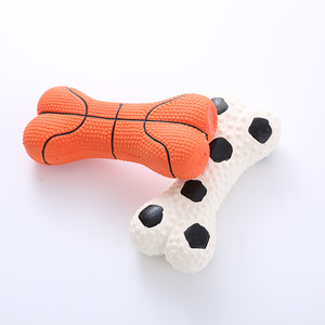 Eco-friendly Latex Squeaky <b>Dog</b> Toys Sound Bone Basketball Interactive Chicken Flavor Indoor Use 40g - Product Image 6