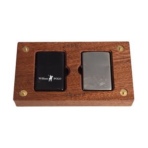 Caja expositora de madera para encendedores con cubierta de acrílico para almacenamiento y exhibición de encendedores coleccionables - Product Image 4