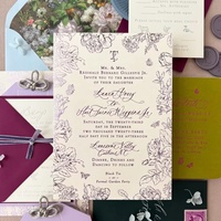 Carte d'invitation de mariage personnalisée avec impression à chaud, carte de vœux pliée, ensemble d'invitations de mariage de luxe