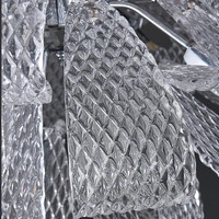 Lustre en cristal K9 de luxe ANNO, luminaire de plafond en forme de fleur dorée pour la décoration intérieure des palais