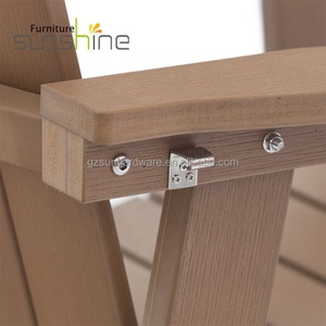 Chaise <span class=keywords><strong>Adirondack</strong></span> en HDPE de différents styles, <span class=keywords><strong>fauteuil</strong></span> en <span class=keywords><strong>plastique</strong></span> imitation bois, chaise haute simple, chaise de bistrot et de bar avec dossier - Product Image 5