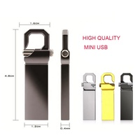 Flashdisk Mini USB Metal Kecepatan Tinggi Grosir 8GB 16GB 32GB 64GB 128GB Logo Custom USB 2.0 3.0 Memory Stick