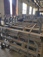 Support de Rouleau de Convoyeur JUXIN Personnalisé à Prix d'Usine, Garantie 1,5 An, Haute Qualité, pour Système de Transport de Matériaux Miniers (Charbon)