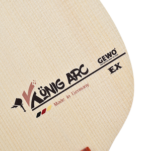 Raquette de tennis de table GEWO King Professional 7 couches bois + carbone avec vitesse et contrôle pour la compétition, poignée droite horizontale - Product Image 5
