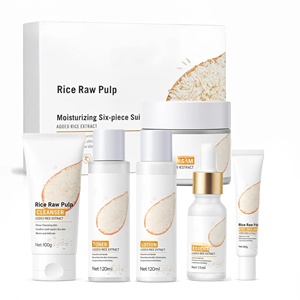 Nueva Crema Esencial Facial Hidratante y Blanqueadora de Arroz de Marca Privada, Productos Naturales para el Cuidado de la Piel, Set en Caja - Product Image 1