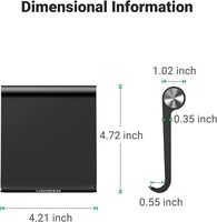 Support de tablette portable réglable UGREEN pour iPad Pro 11/9.7/10.5 Air Mini 5/4/3/2 iPhone 17/16/15/14/13/12 Noir