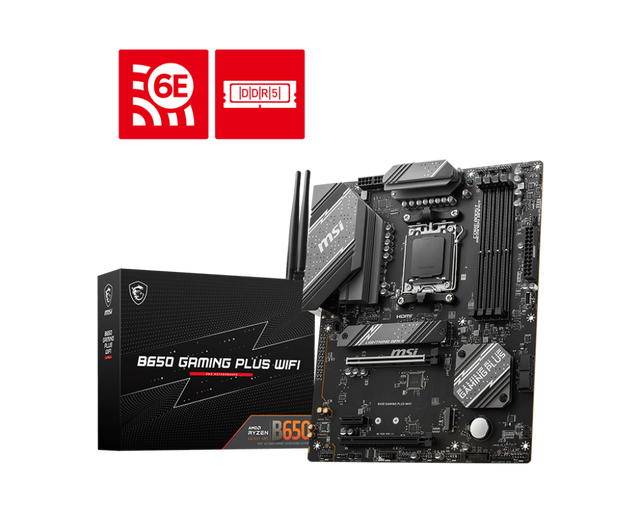 For B650 GAMING PLUS WIFI DDR5 PCIe 5.0 ATX Motherboard Double RAM for AMD for 9000/8000/7000 Series Desktop Processors