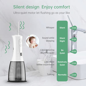 เครื่องทำความสะอาดฟันอัจฉริยะ USB ไร้สายขนาด400มล. ไฟ LED ป้ายดิจิทัลแบบชาร์จไฟได้สำหรับโรงแรม - Product Image 2