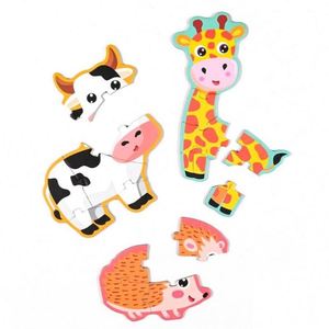 Jeu de puzzle magnétique Montessori pour développer la conscience spatiale, jouet de voyage avec boîte de rangement pour enfants - Product Image 3