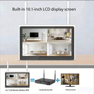 Kit <span class=keywords><strong>NVR</strong></span> WiFi 4 canaux OEM, caméra PTZ 4MP, moniteur 10 pouces, vision nocturne, grand angle, système de caméra de sécurité alimenté par batterie solaire et cloud - Product Image 3