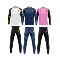 Nouvelle conception, tenue de football d'entraînement pour adultes, polyester respirant, ensembles de survêtement de football pour équipe de club, logo personnalisé, service OEM