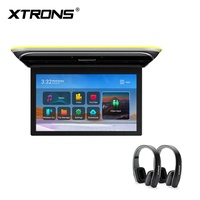 Monitor de Techo para Auto XTRONS de 15.6 Pulgadas, 1920x1080 IPS, Pantalla Táctil Abatible, Android, con Sonido Superior y Entrada HD, Reproducción de Video 4K