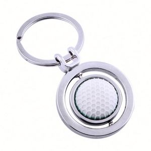 Porte-clés 3D créatif rotatif à 360 degrés, basket-ball, football, golf, cadeau commémoratif avec logo personnalisable - Product Image 4