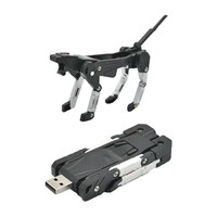 Clé USB en forme de chien robot en plastique personnalisée de haute qualité, clé USB en forme de chien robot pour cadeau promotionnel