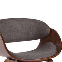 Chaise de salle à manger en bois MULIGNA de style mi-siècle, siège confortable en tissu en forme de U, chaises de salle à manger en bois massif pour hôtel à vendre