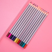 12/18/24/couleurs boîte en fer blanc emballage artistes crayon de couleur ensemble haut trempage bois crayons de couleur