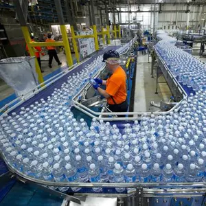 Sıcak satış tam otomatik 2000-48000BPH içecek su PET plastik şişe dolum makinesi