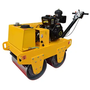 Roller Road 600kg Walking Type Double Wheel Drum Road Roller Hydraulic Motor With Honda GX270