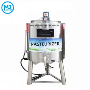 Kleine Pasteurisatiemachine 30l 50l Gas Power Uht Pasteurisator Industriële Batch Melkpasteurisator