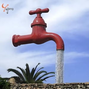 Scultura in acciaio inossidabile lucidata a mano personalizzata unica rubinetto magico fontana decorazione quadrata parco casa bizzarro ornamento da giardino - Product Image 6