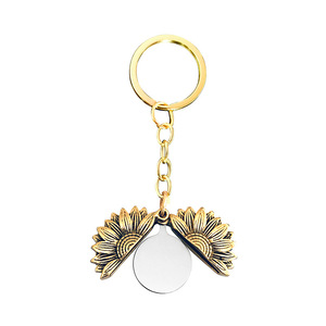 Llavero con Colgante de Moda de Acero Inoxidable Personalizado Ywyougang, Diseño Vintage de <span class=keywords><strong>Acuario</strong></span> con Dibujo Animado y Girasol - Product Image 5