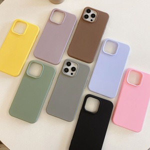 Funda de TPU Color Caramelo para iPhone 17, Antigolpes, Cubierta Simple de Color Sólido para 16 Pro Max - Product Image 1