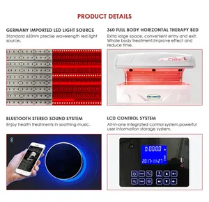 健康の痛みの治療のための人気のあるM6635nm 810nm 850nm 940nmLED赤と赤外線の光線療法ベッドLEDベッド